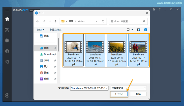 选择所有要编辑的文件