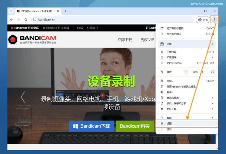 浏览器设置 - Google Chrome