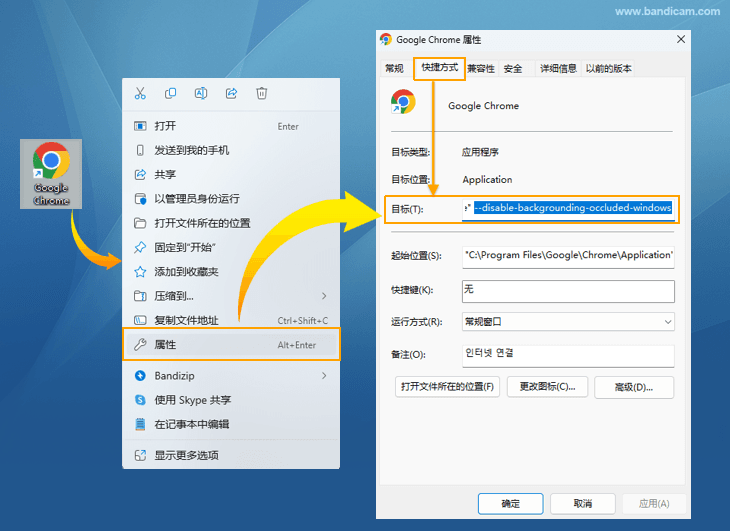 输入命令 - Google Chrome