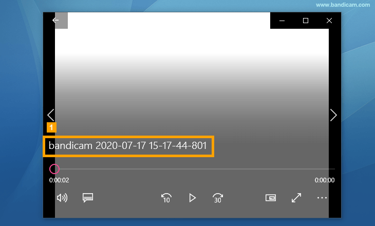 电影和电视应用显示视频文件名 Windows 电影和电视播放器的文件名显示示例