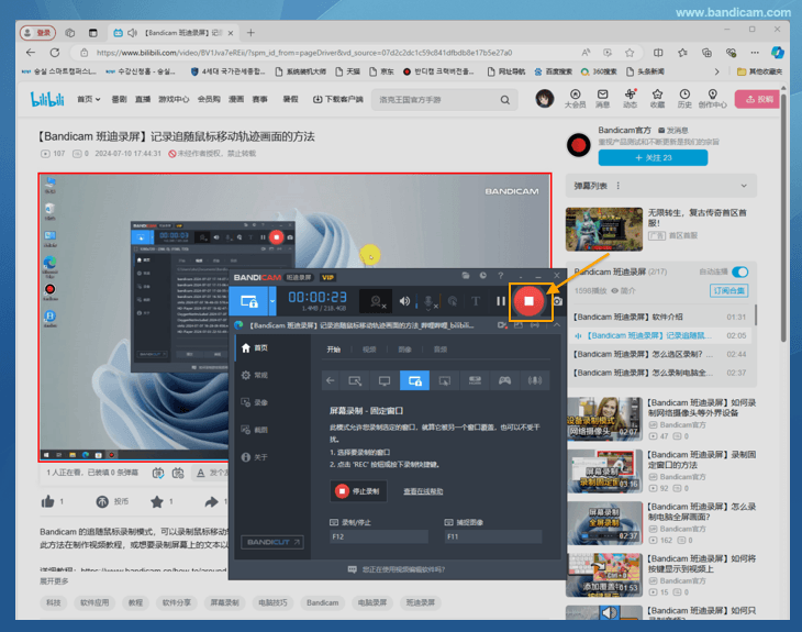 bilibili - Bandicam（班迪录屏）