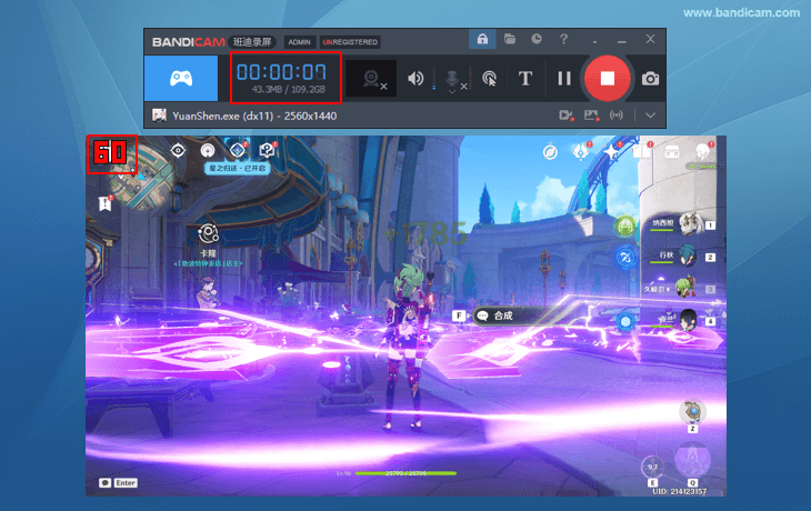 原神  - 红色PS数字 - Bandicam(班迪录屏)